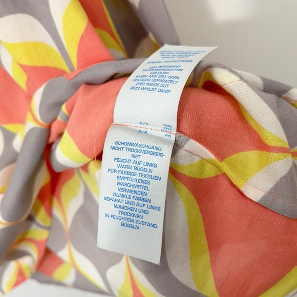 BODEN | ORANGE & GRAY PRINTED POCKET TOP BLOUSE - Picture 11 of 12